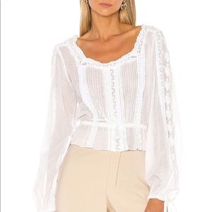 LOVESHACKFANCY PIPPA TOP size xs